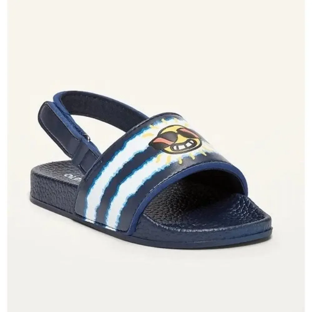 Old Navy Blue & White Sun Sandals with Strap Size 7/8 New